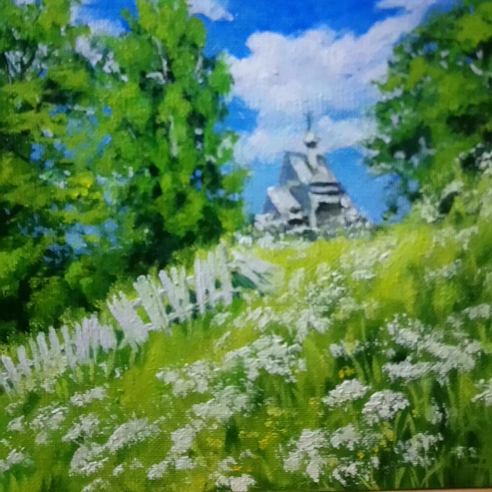Серия из 2-х картин маслом "Летний"