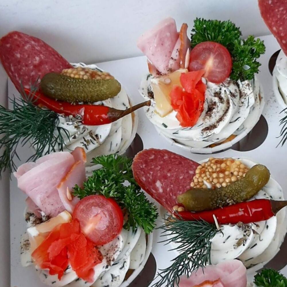 Закусочные капкейки(не сладкие)