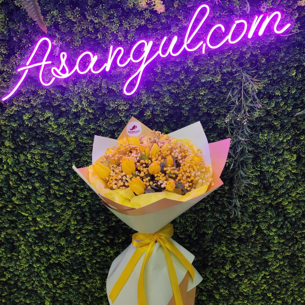 Yellow tulips