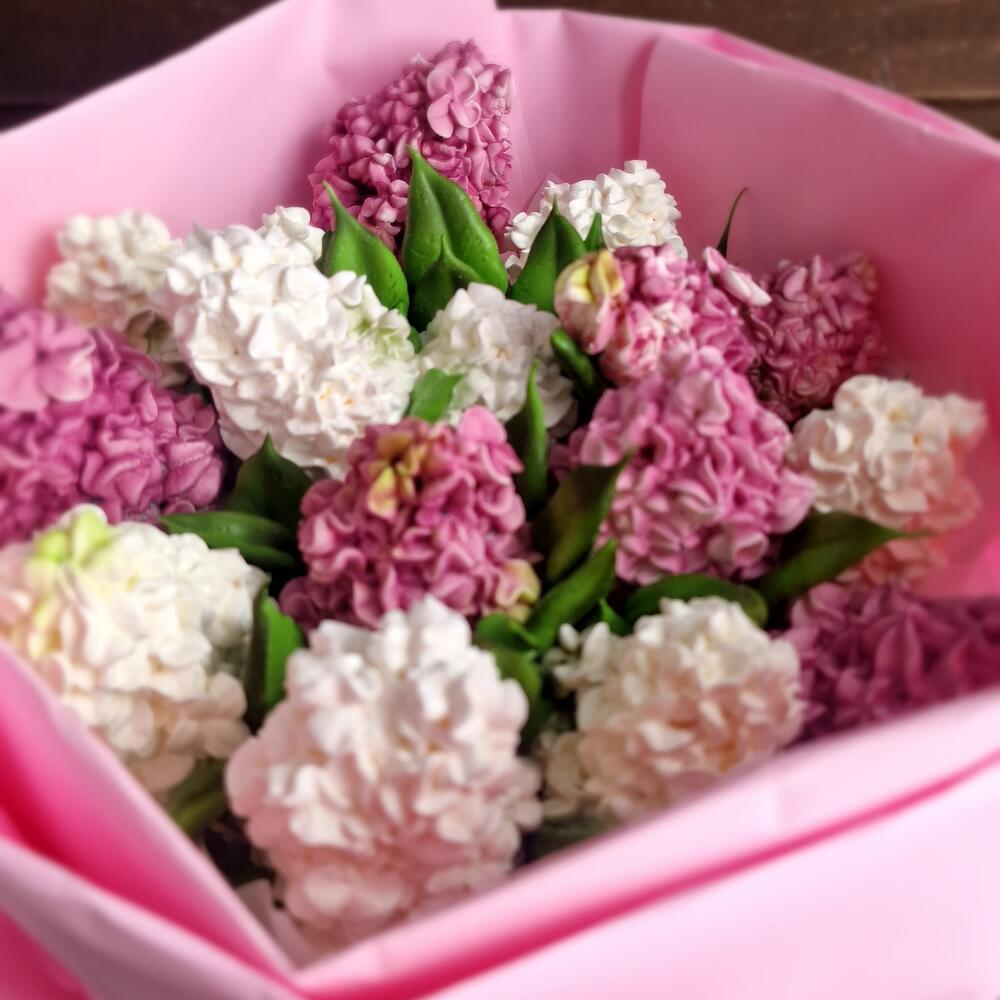 Букет сирени из зефира
