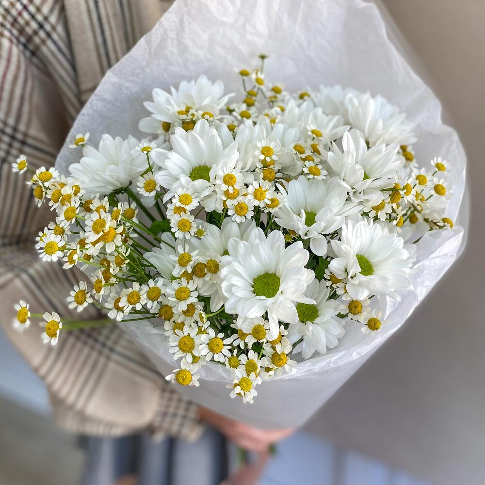 Букет с ромашками