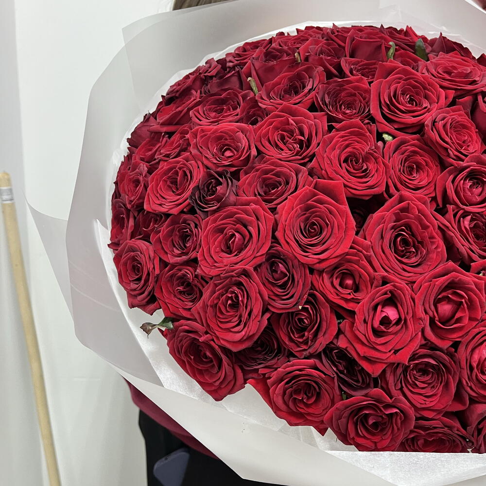 Акция ❗️❗️ Комбо XL 101 Роза 🌹 +  3 Шаров Сердце ♥️ + Raffaello 🍬
