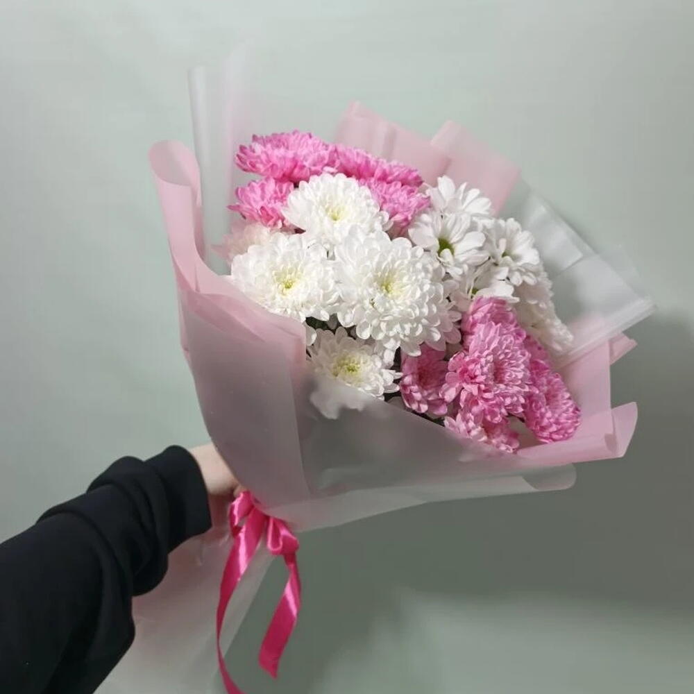 Букет из кустовых хризантем Алтай