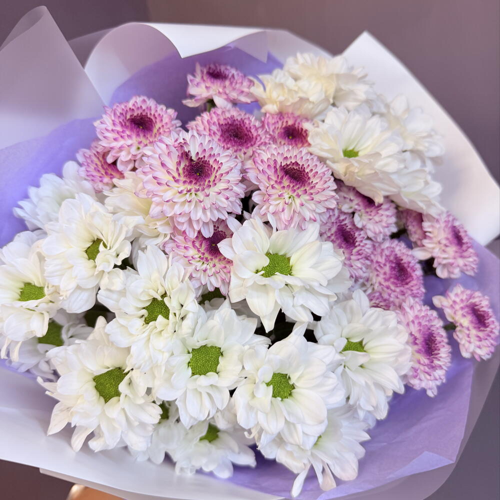 Букет кустовых хризантем микс💟