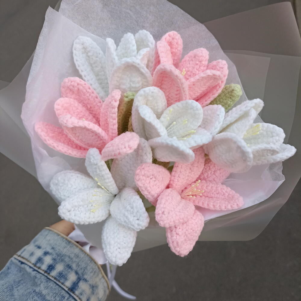 Букет вязаных тюльпанов 🌷