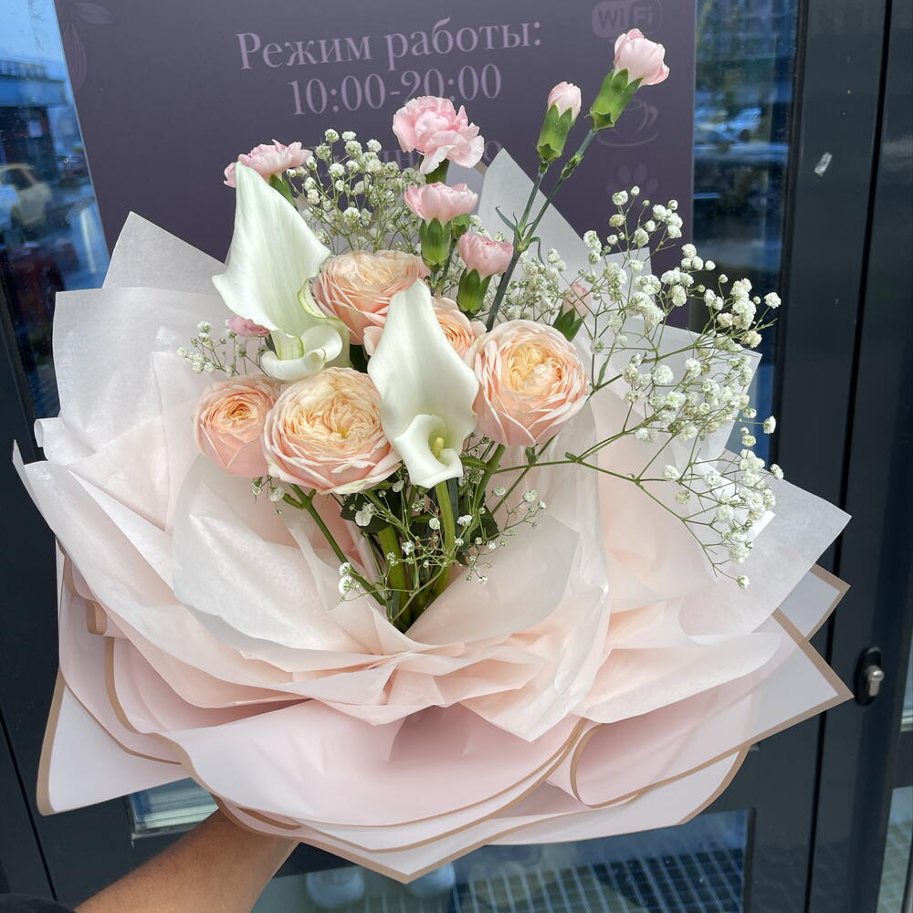 Букет «Роза и Калла»