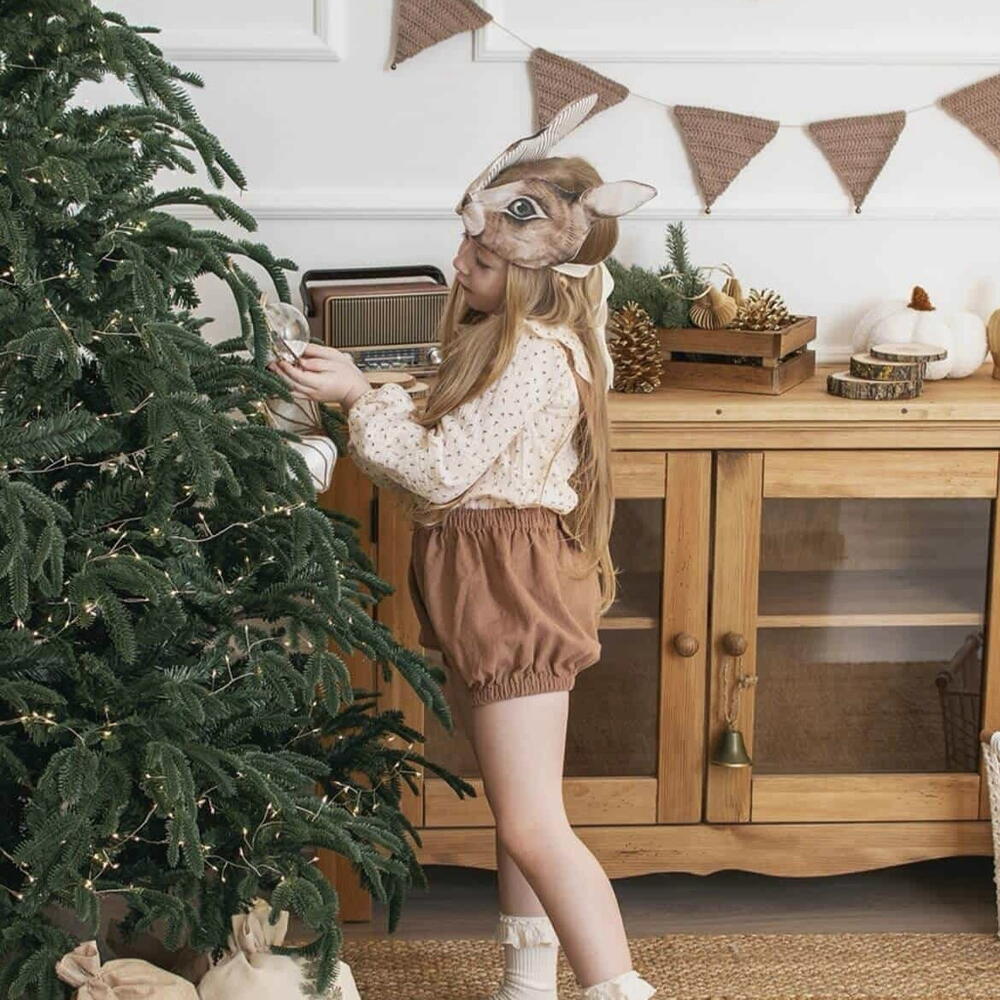 Гирлянда растяжка из флажков, вязаная гирлянда с бубенцами для декора фотозоны