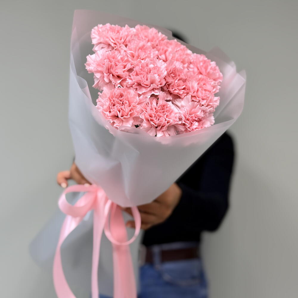 « Монобукет из  стойких диантусов в матовой упаковке» 🎀