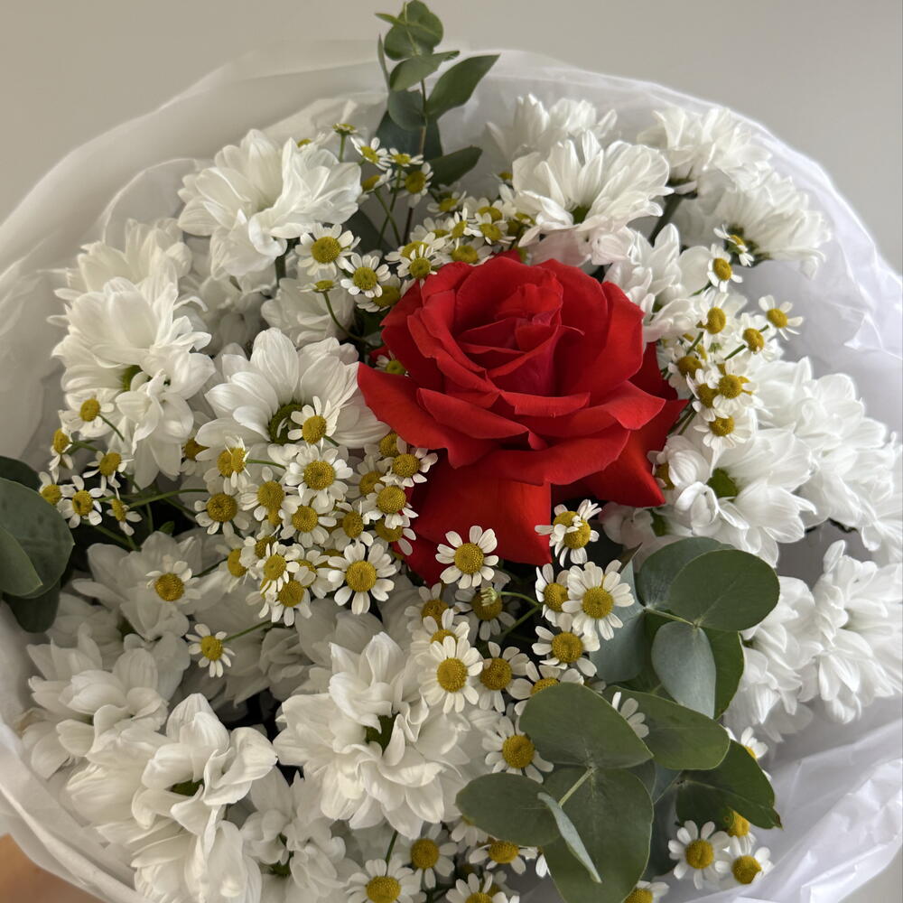 Букет «Сердце в белом»