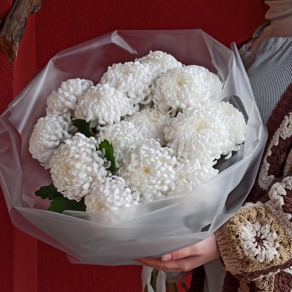 Букет из хризантемы "Летай в облаках"
