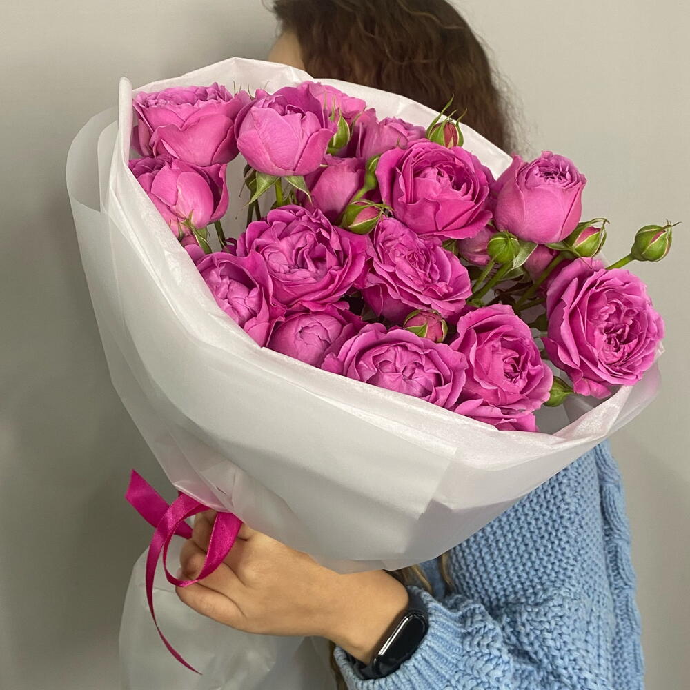 Леди Бомбастик 🌸 пионовидные кустовые розы