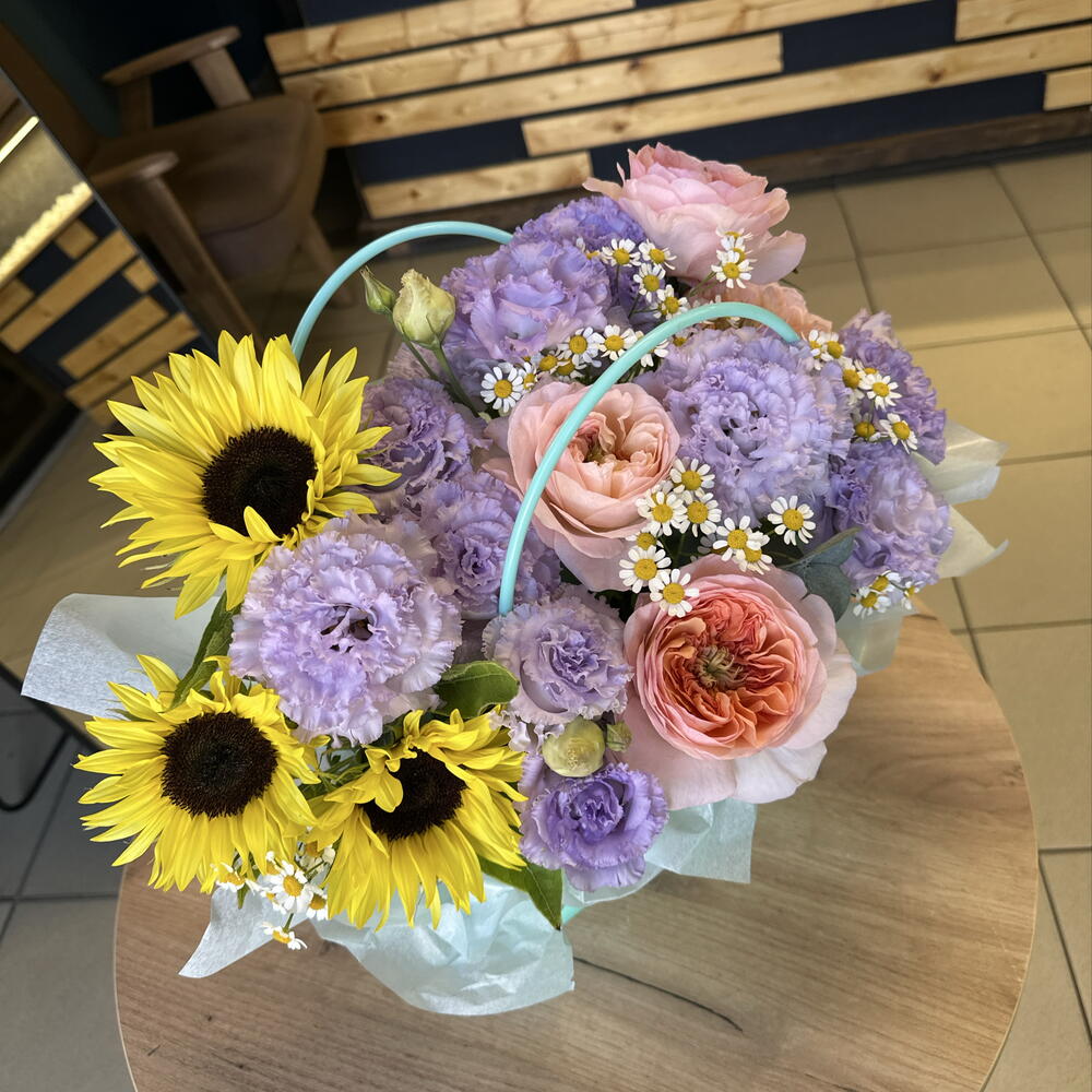 Летняя сумочка с цветами микс 🌸
