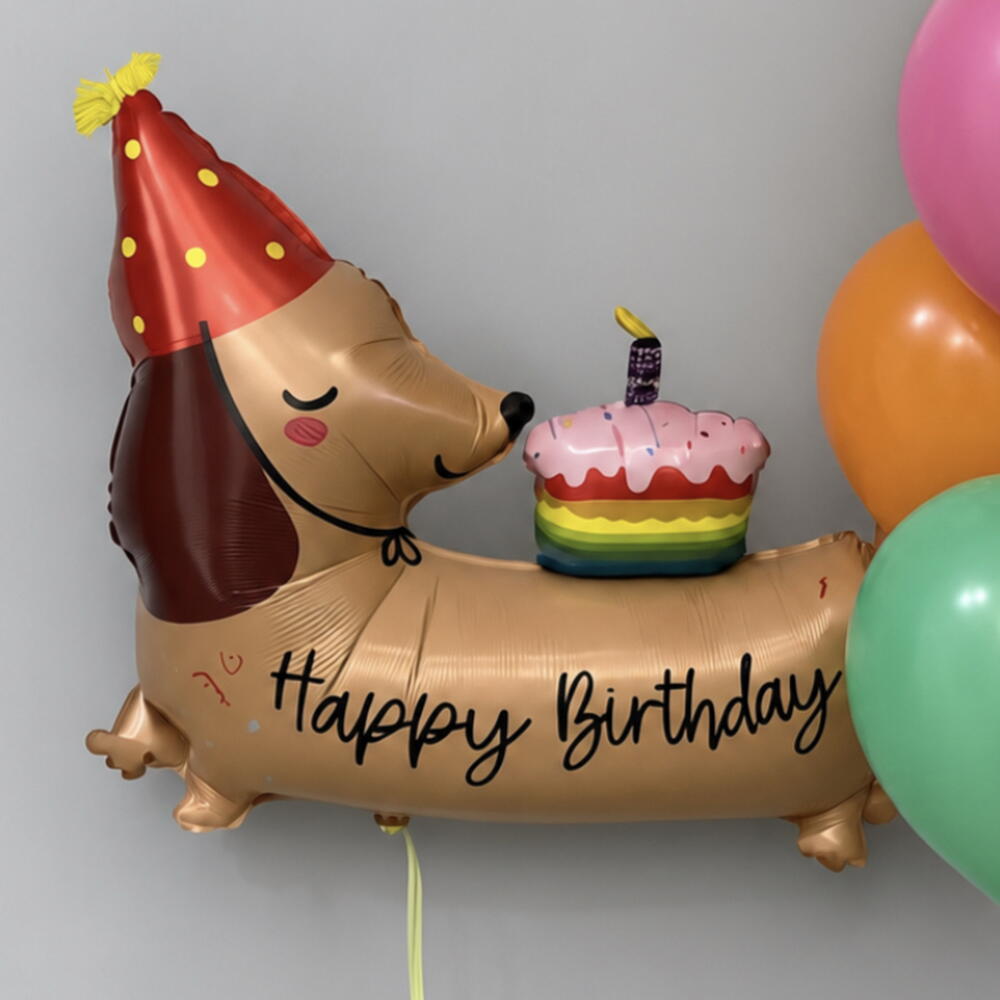 Набор воздушных шаров «Праздничная такса» 🎂