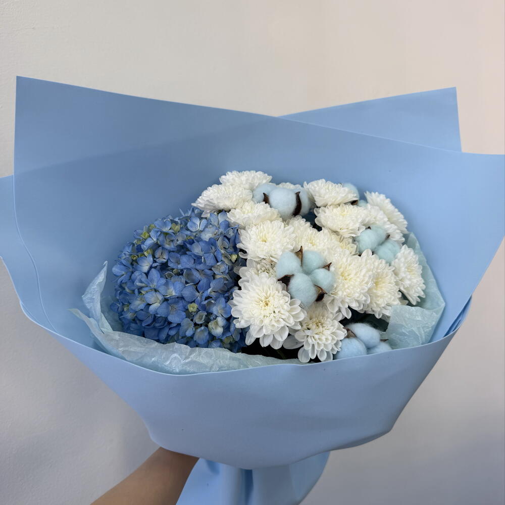 Букет с хлопком