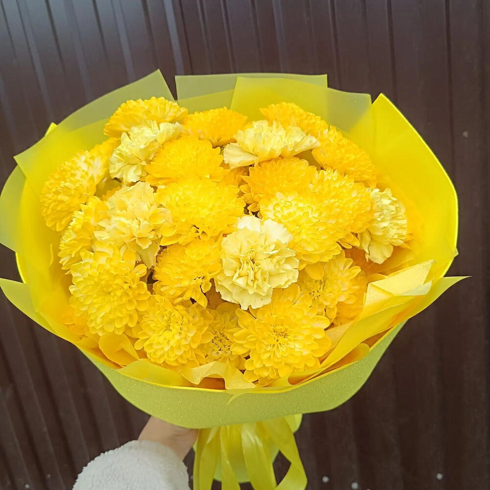 🌟🌞🌟🌞 БЛЕСТЯЩЕЕ СОЛНЦЕ 🌟🤗🌟🌞 из Хризантем и диантусов💛💛💛💛💛