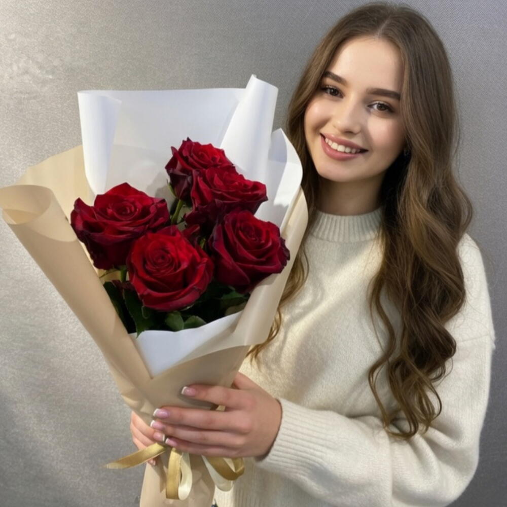 Букет из красных роз