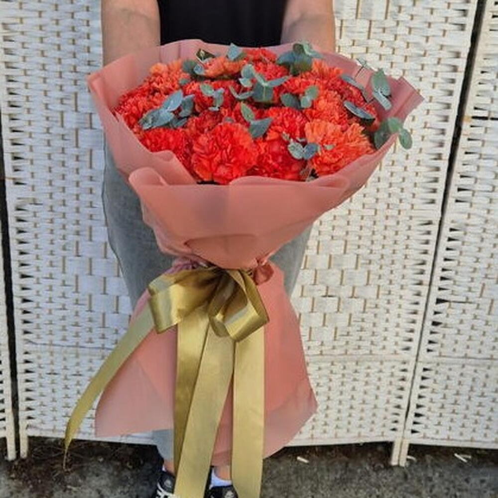 Коралловый поцелуй 🧡 (гвоздика 31шт)