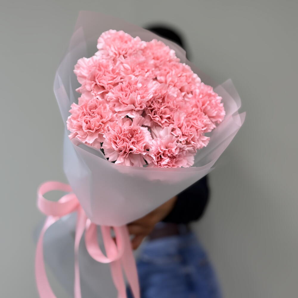« Монобукет из  стойких диантусов в матовой упаковке» 🎀