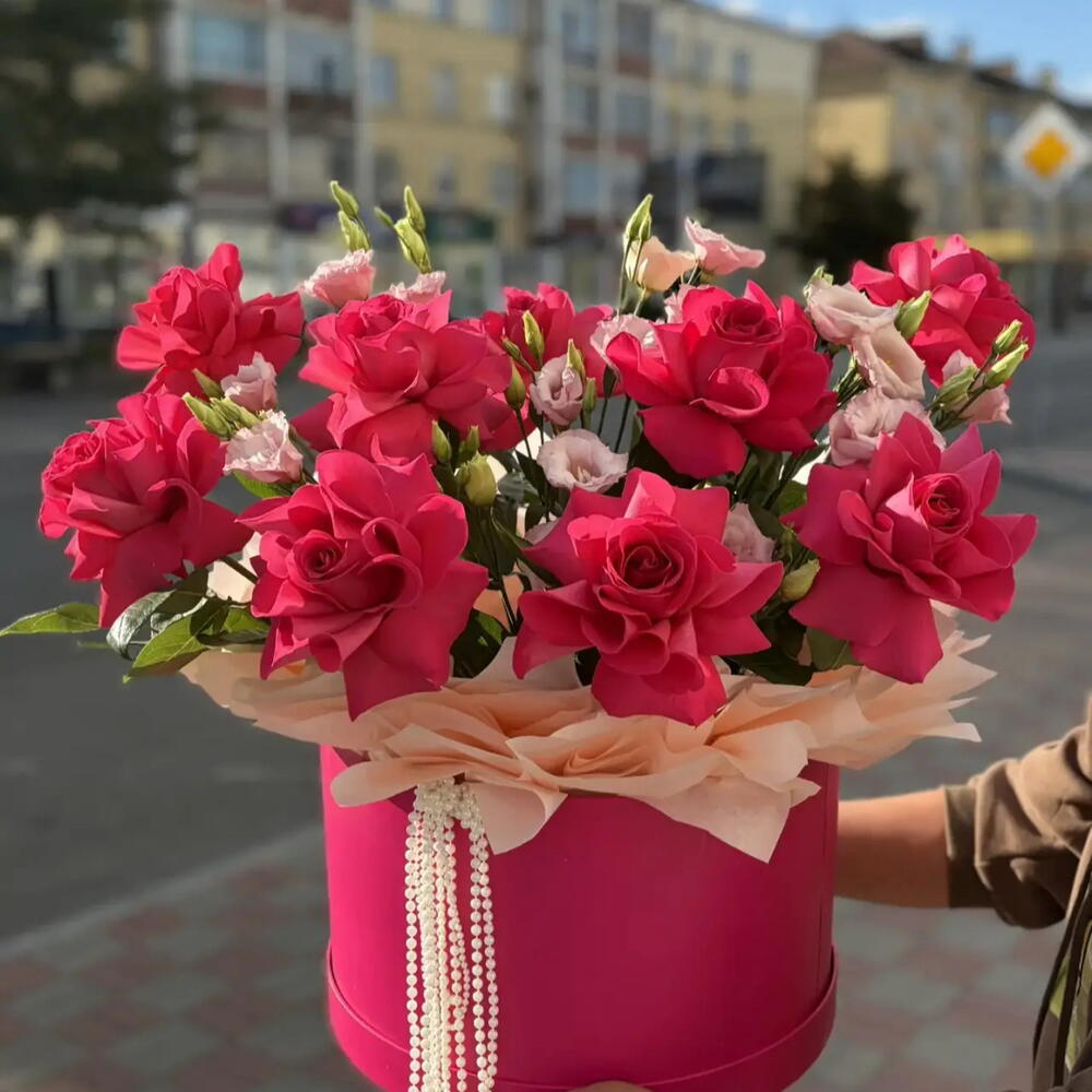 Коробка из роз