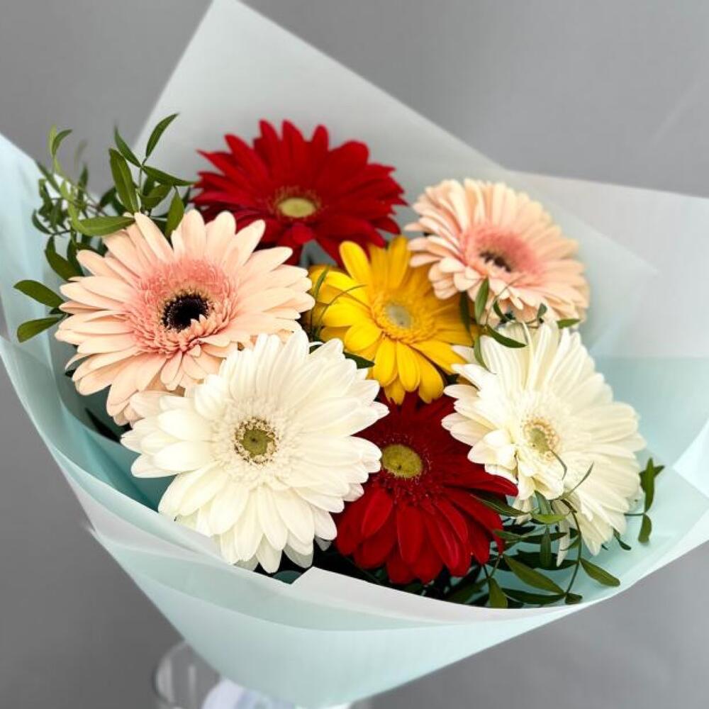 Gerbera mix / pistacia / Delivery Ufa / Flowers Ufa / Flowers in Ufa