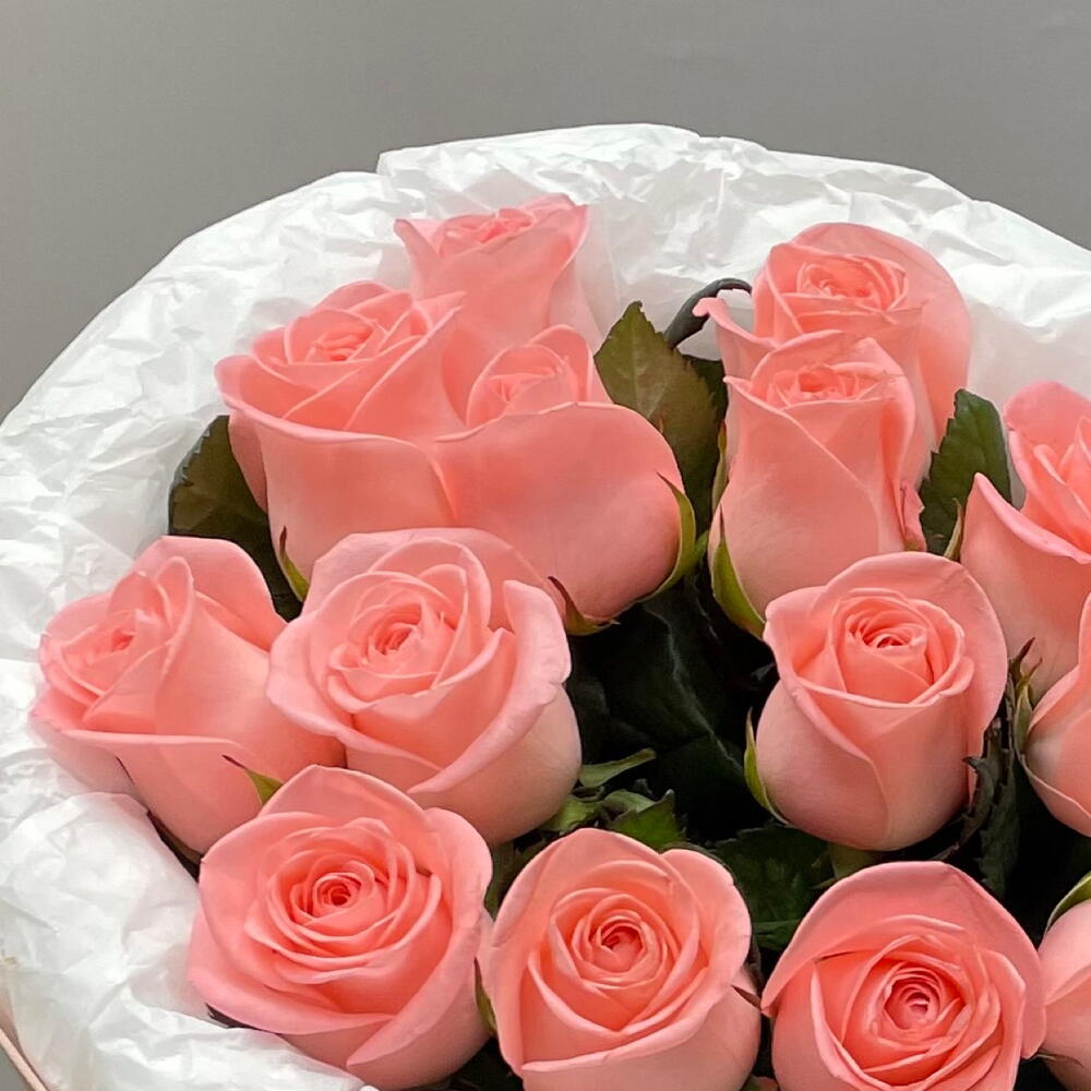 Моно букет из 15 роз 🌸