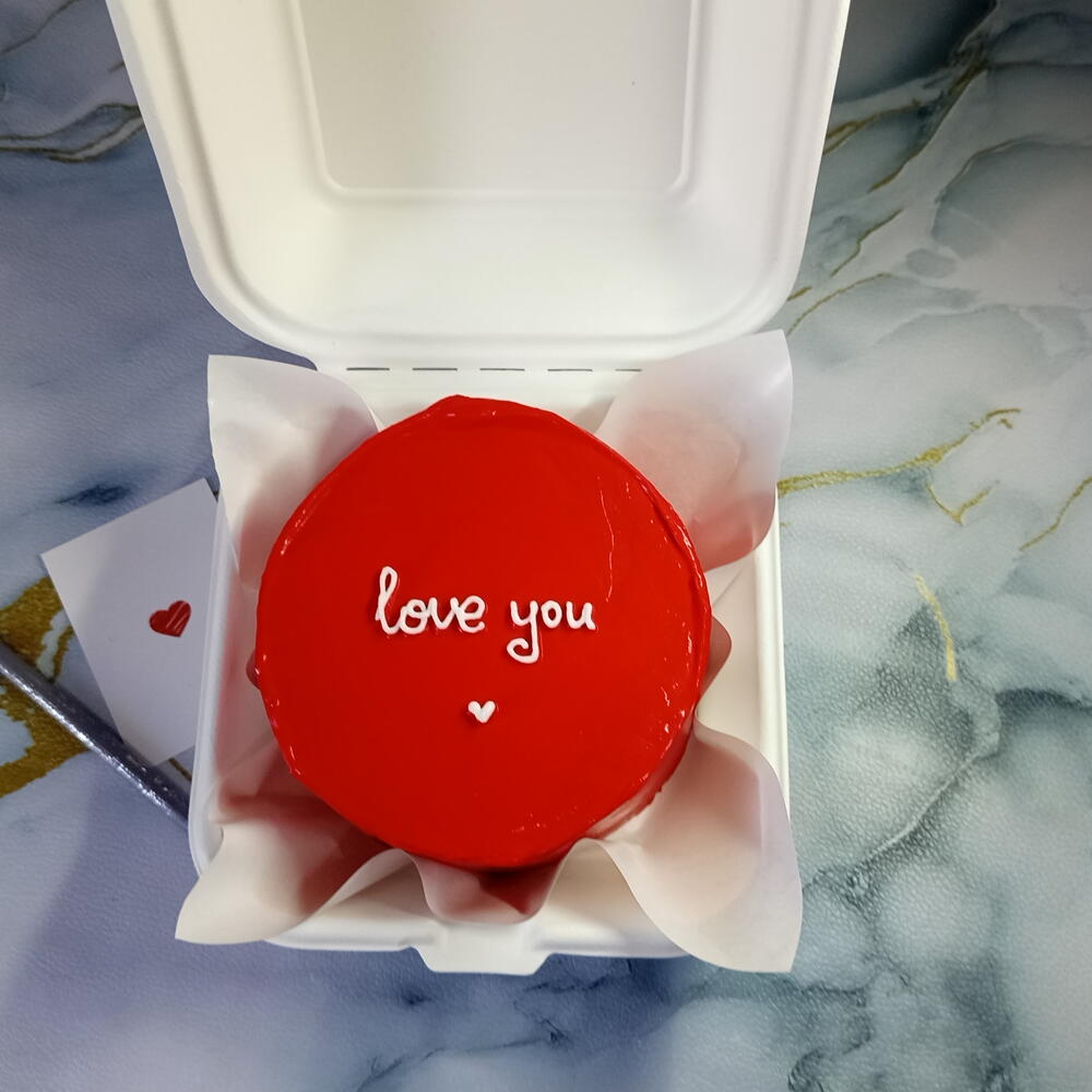 Бенто торт "love you" 🤍