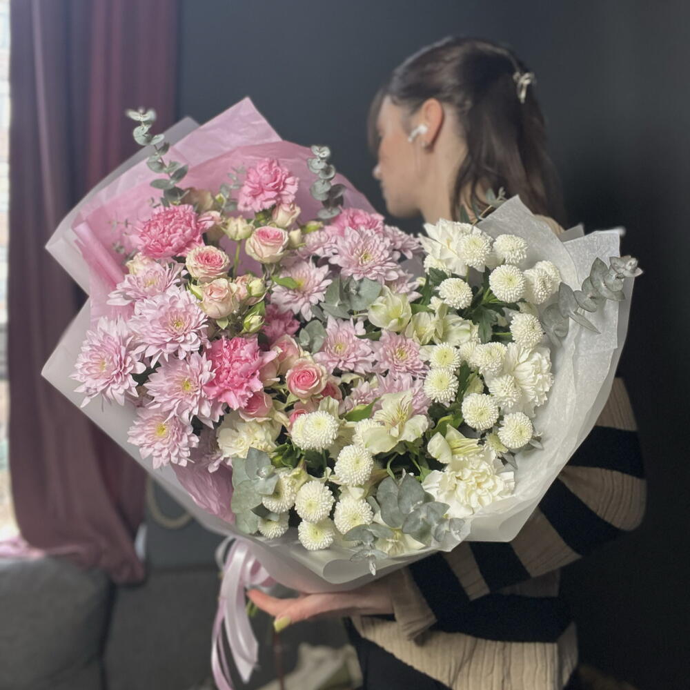 Букет в двух оттенках🤍💕