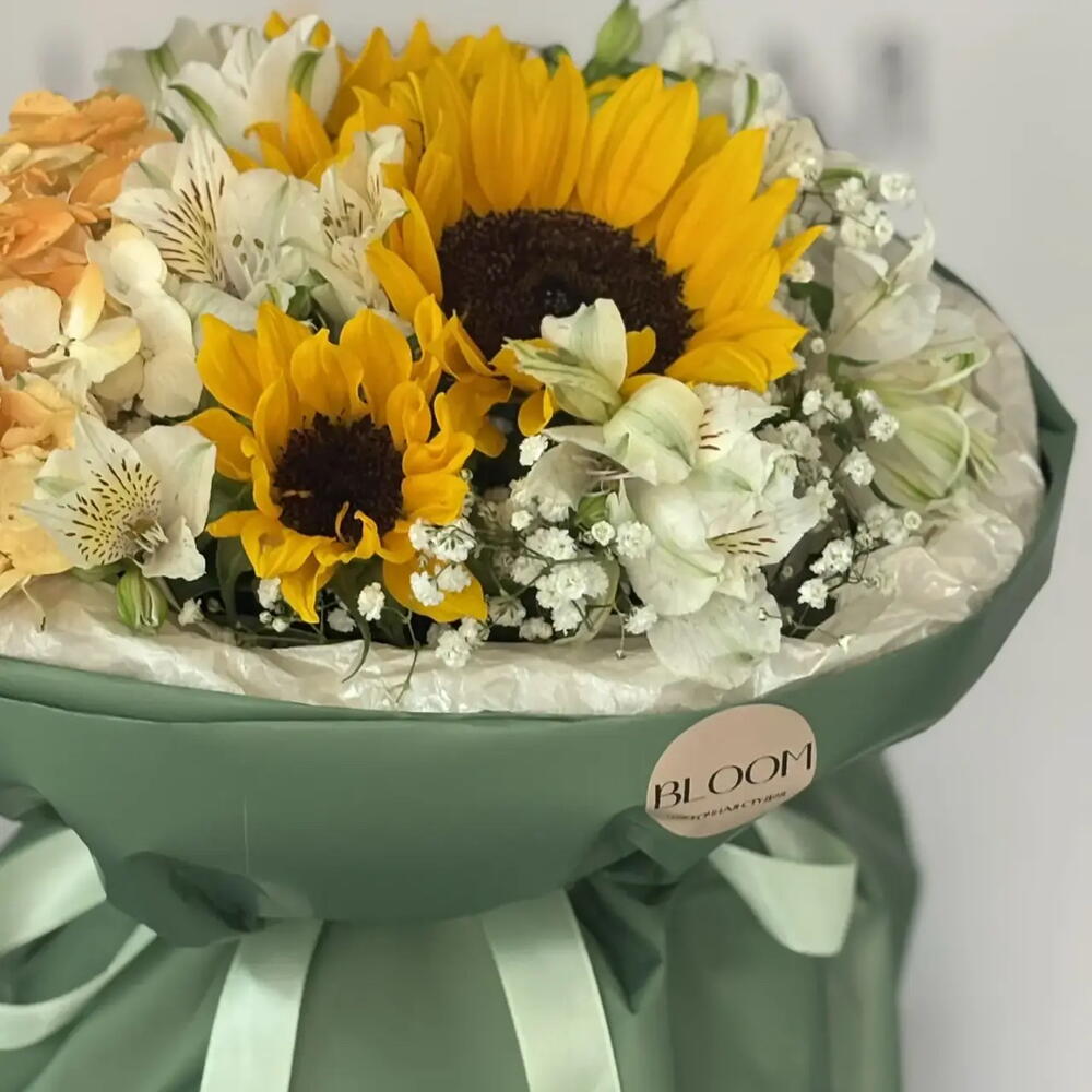 💛Букет с подсолнухами