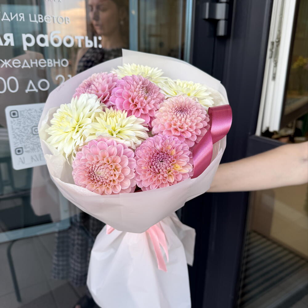 Букет « Микс георгин»