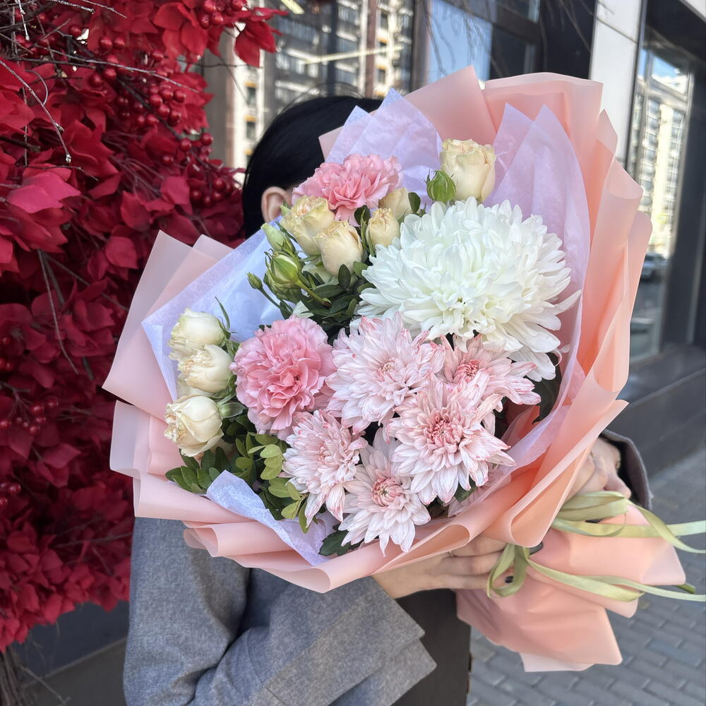 Нежный букет-комплимент 💗🌸