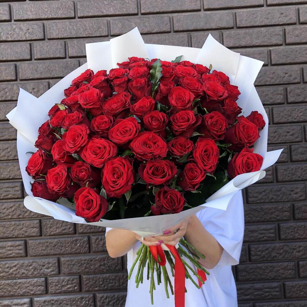 Букет из 59 роза 🌹 🔥♥️
