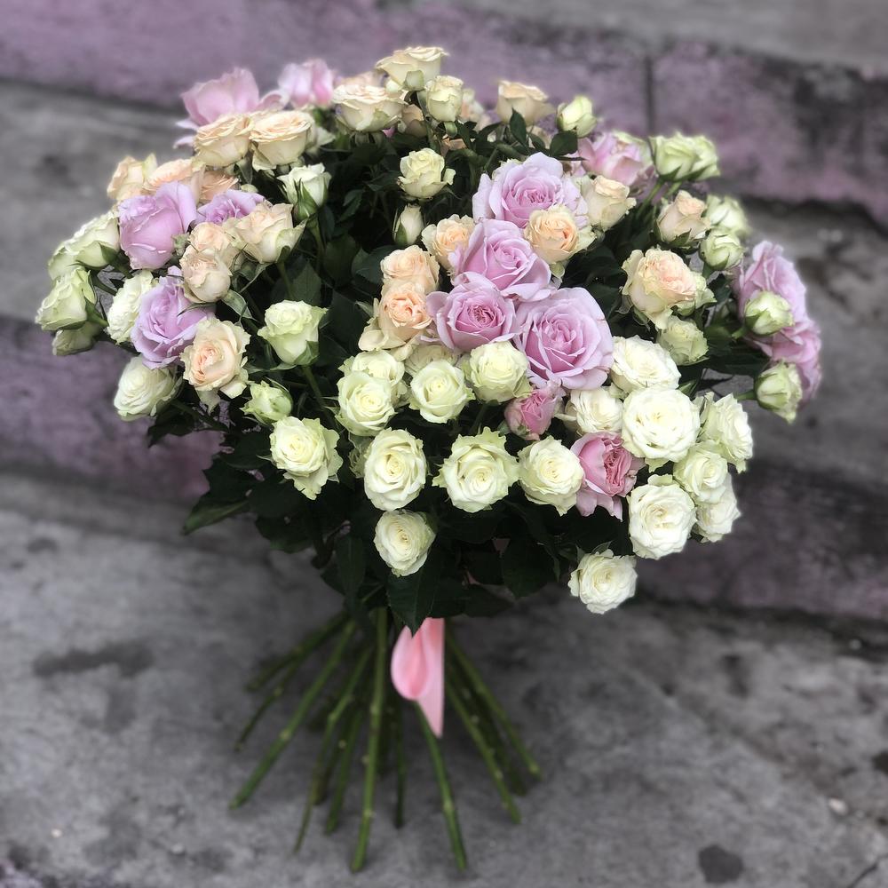 Микс кустовых роз