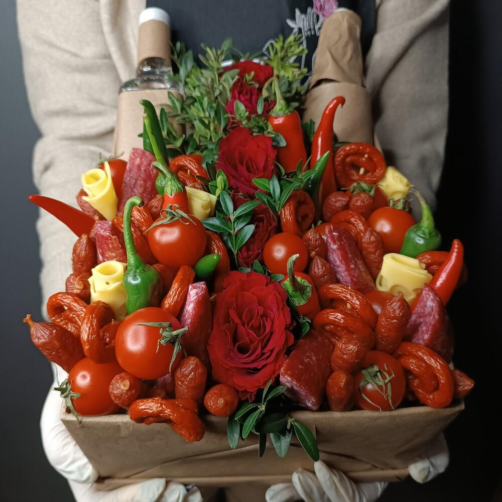 Съедобный Мужской букет "Пряная закуска"