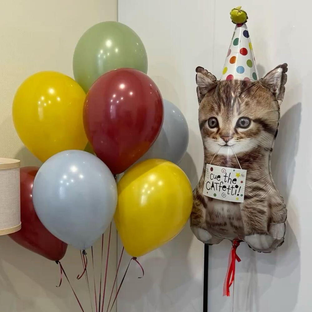 Шарики с кошкой