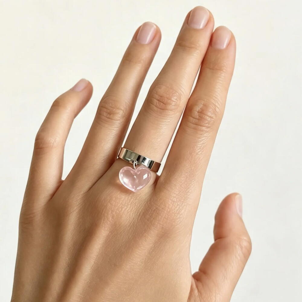Кольцо Heart Mini Pink