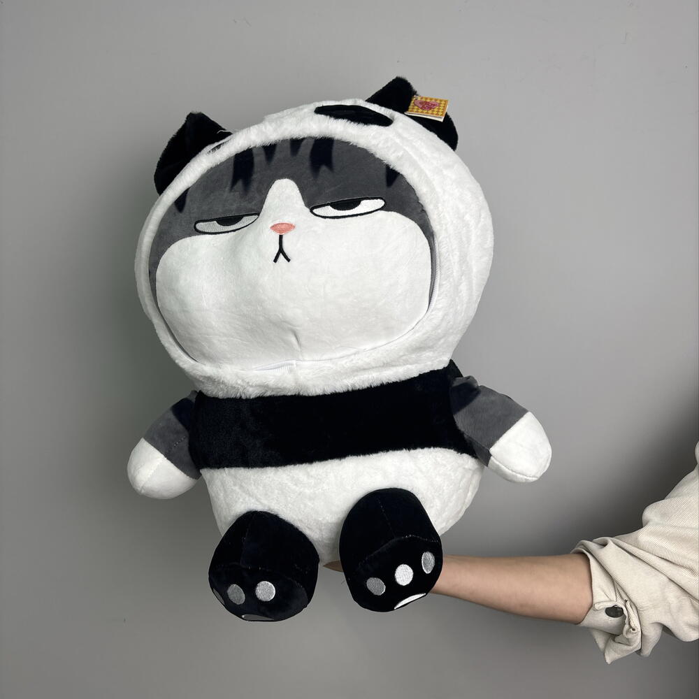 Игрушка кот в капюшоне панды