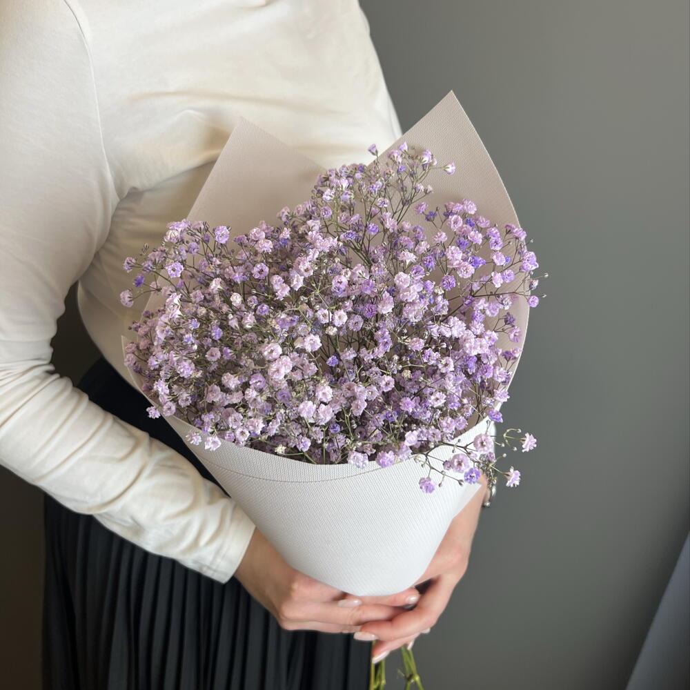 Кулек из фиолетовой гипсофилы