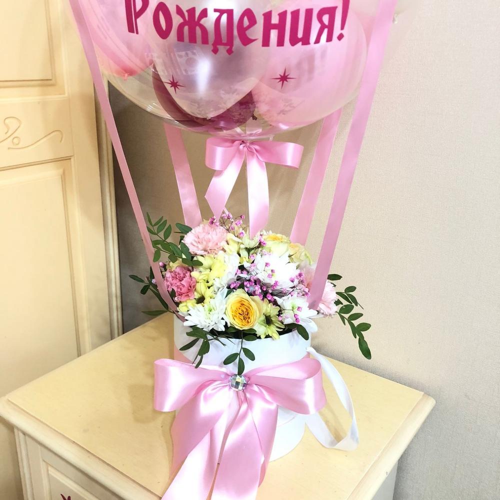 Хризантемы в букете на день рождения
