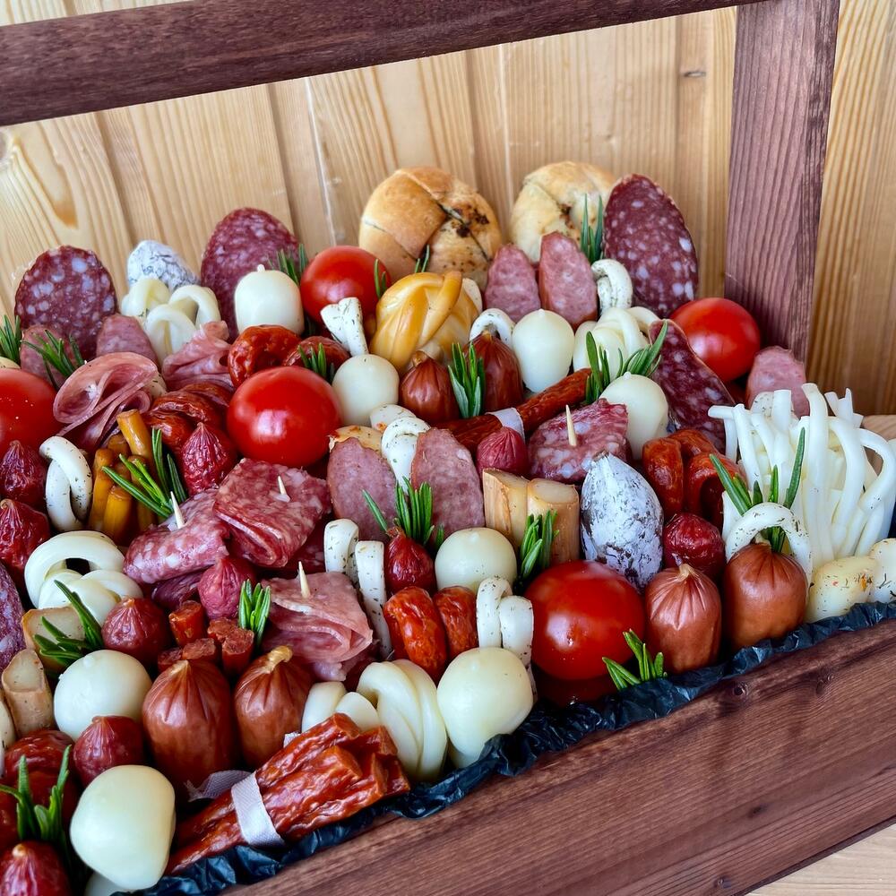 Мужской Мясной букет ящик XL