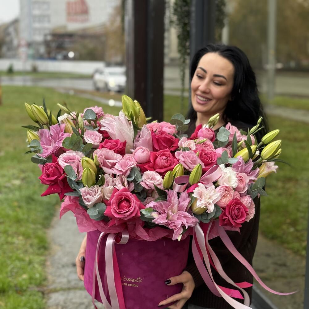 Цветы в коробке