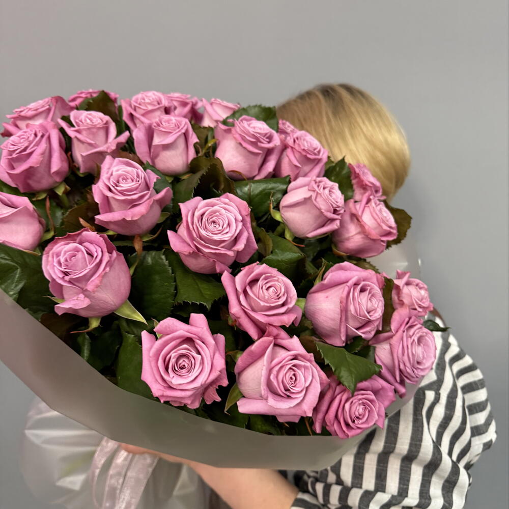 Монобукет с розой Маритим💜🫐