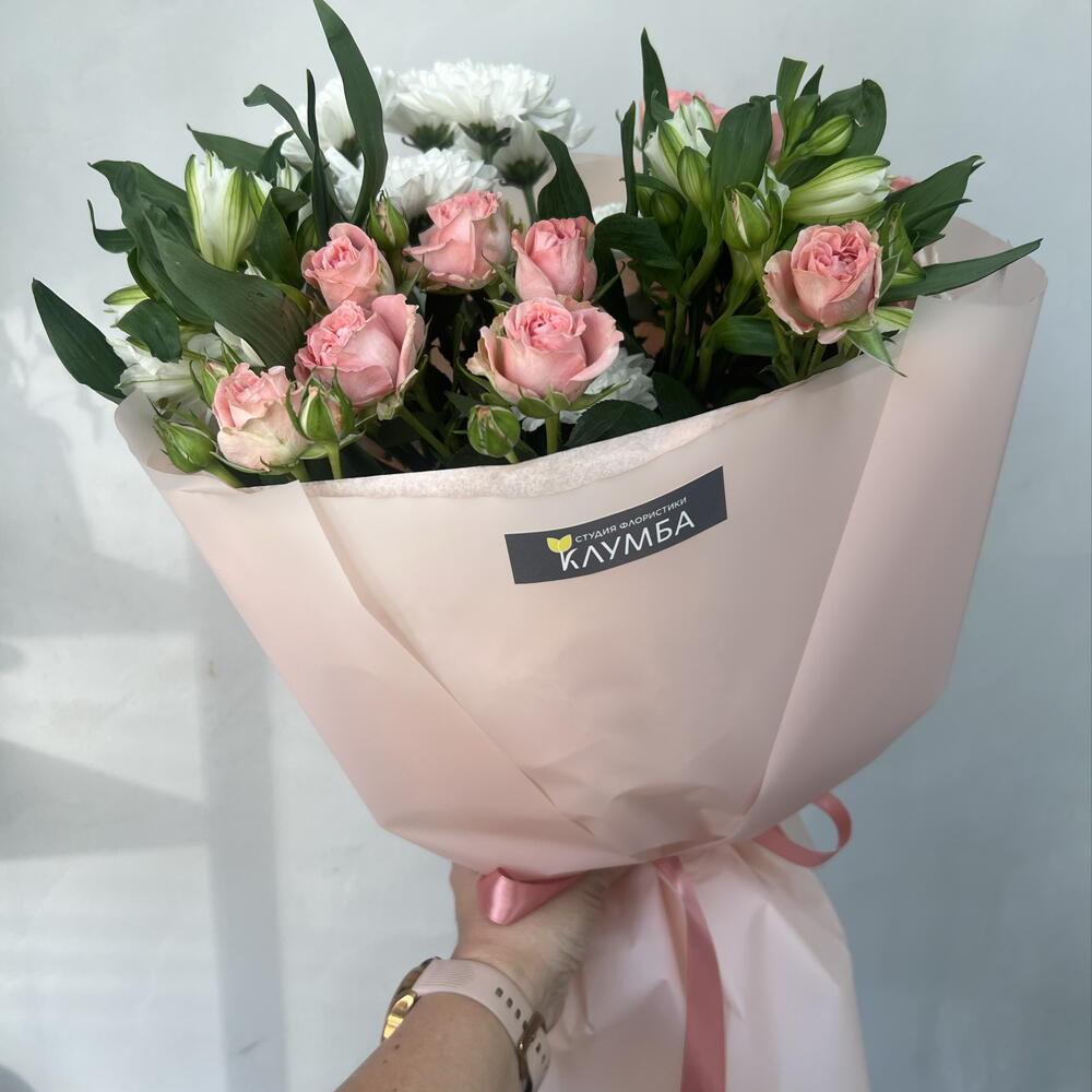 Сборный букет 💐 с кустовой розой