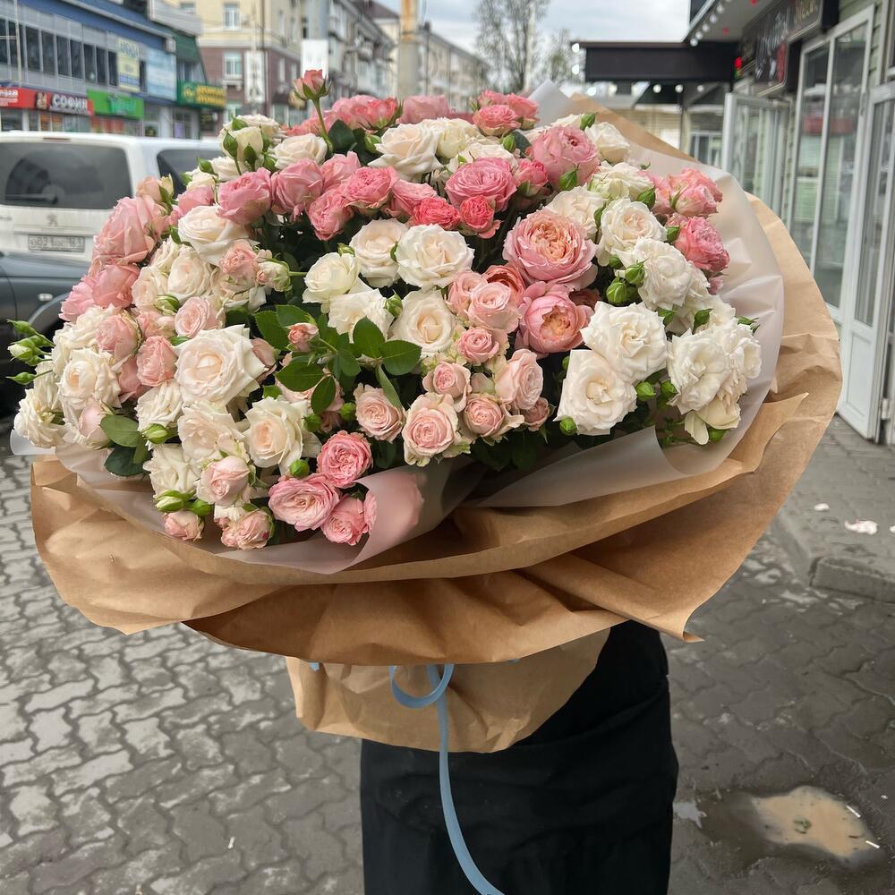 Кустовые розы «Французская Любовь️»