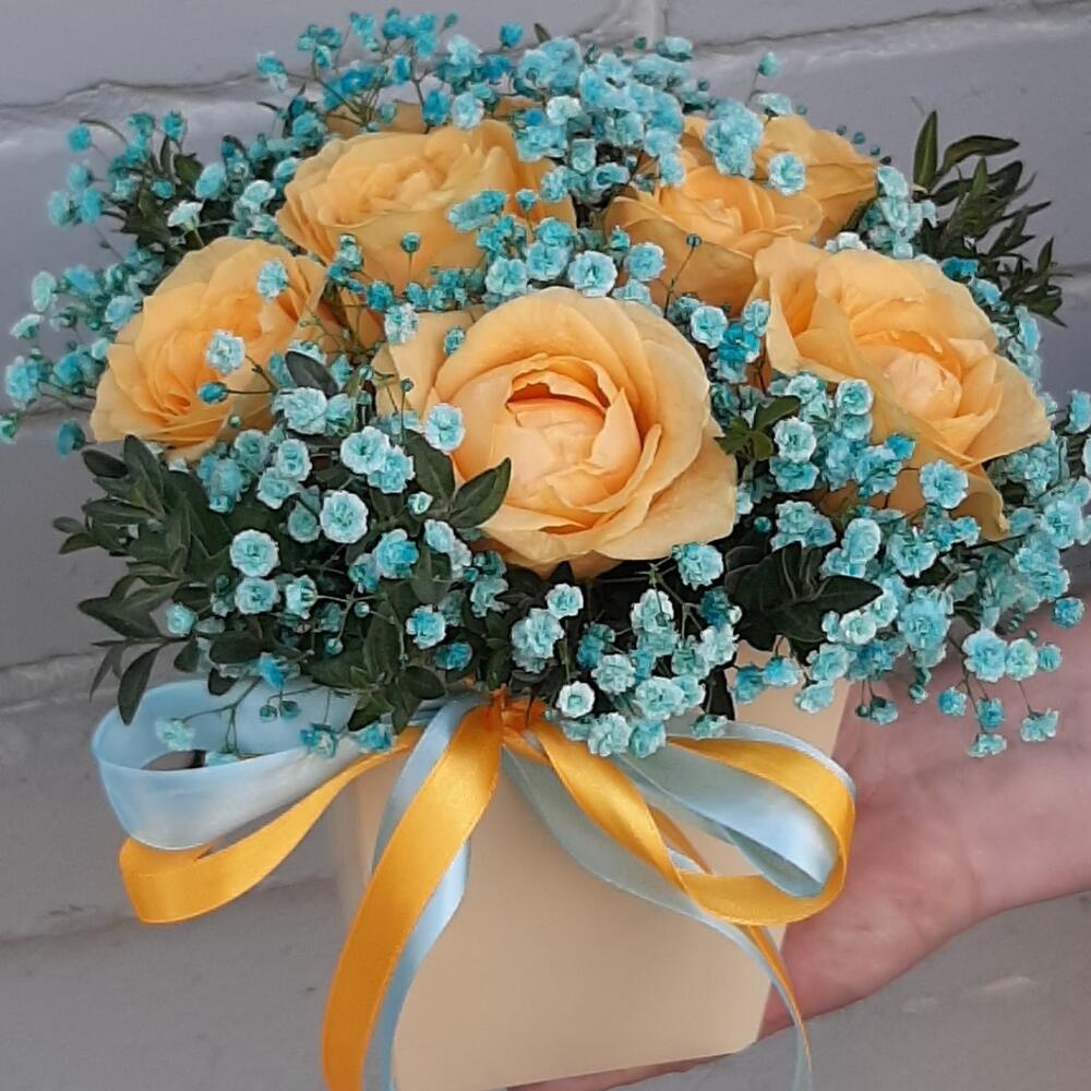 Цветы  в коробке