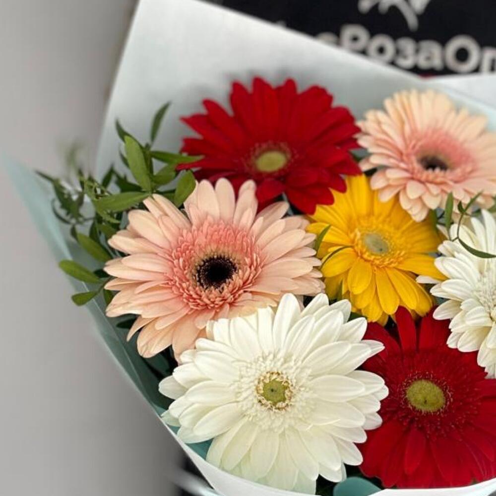 Gerbera mix / pistacia / Delivery Ufa / Flowers Ufa / Flowers in Ufa
