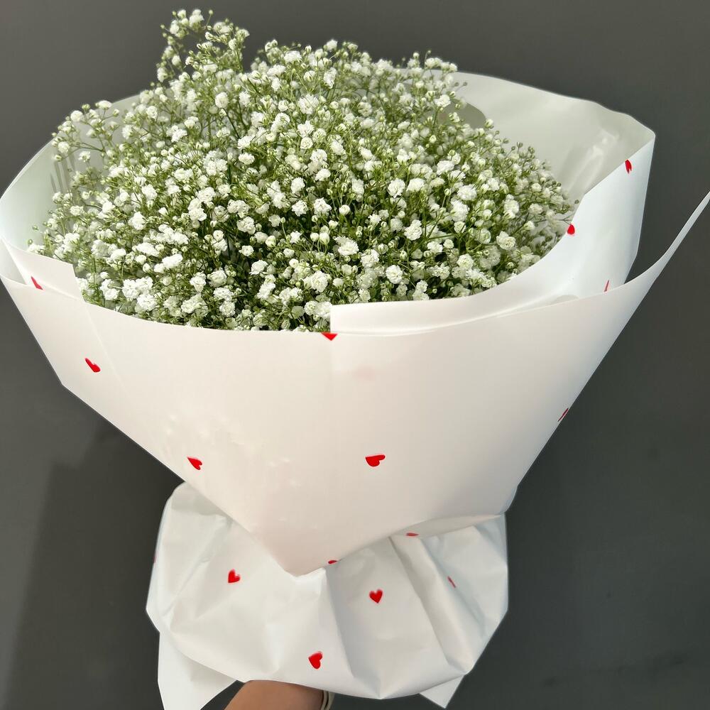 Букет из белой гипсофилы