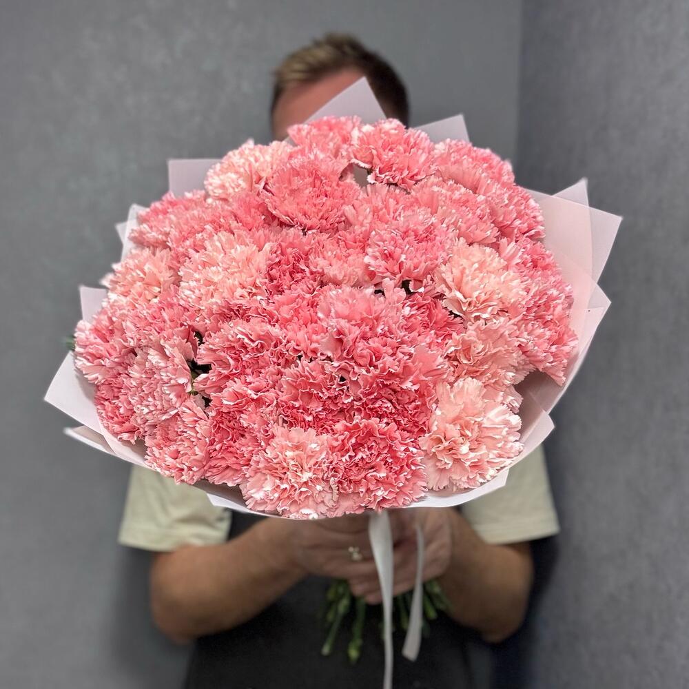 Букет из 35 розовых диантусов