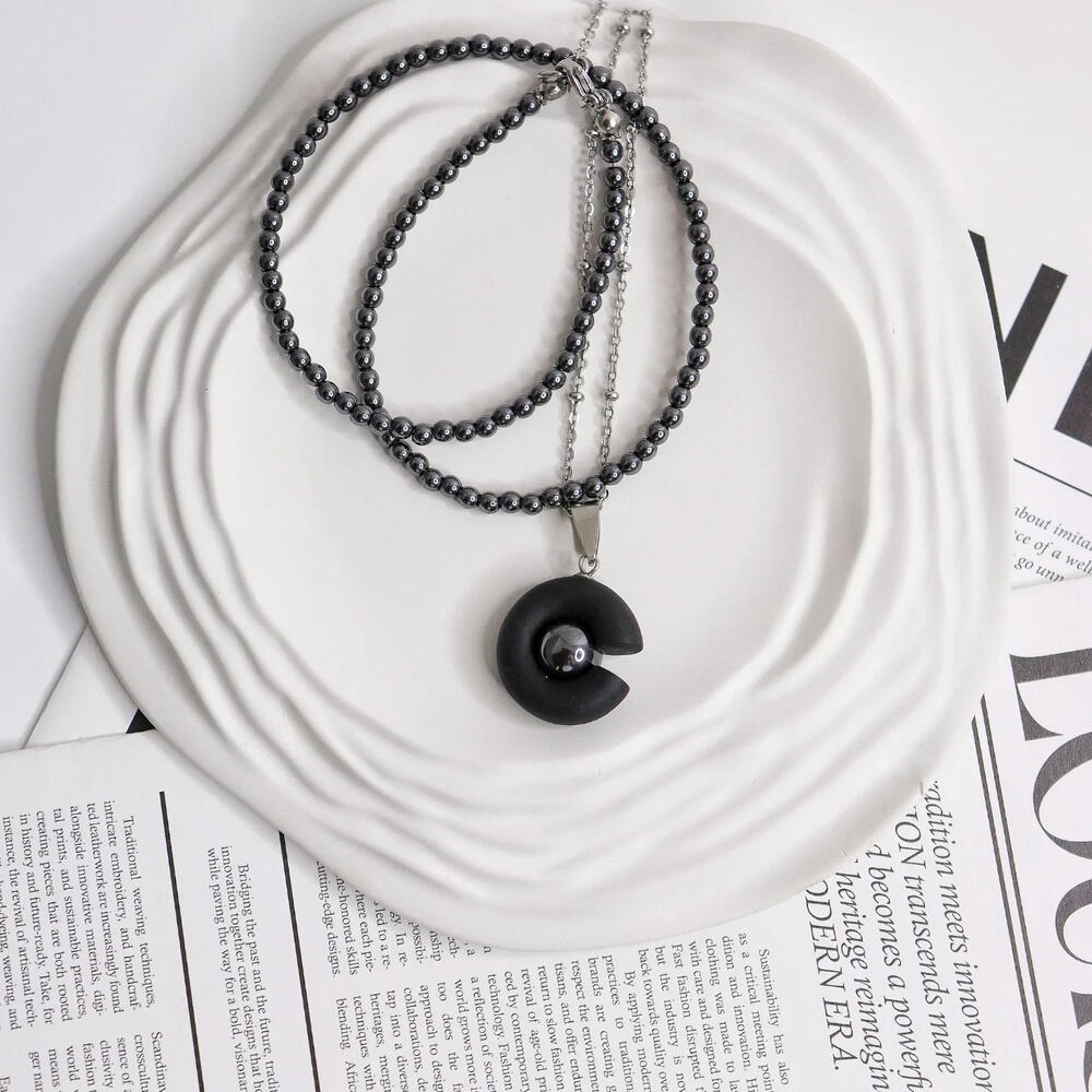 Сет колье Reina black