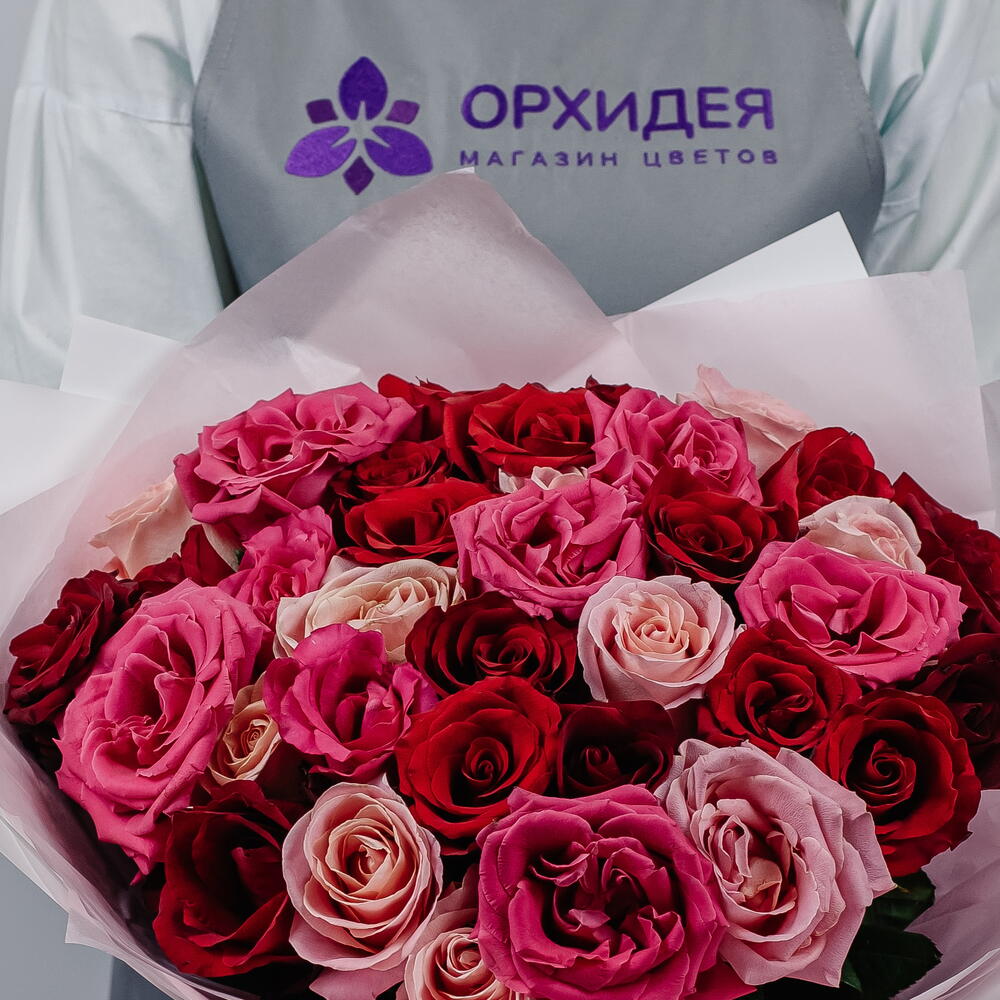 35 Роз микс 50 см