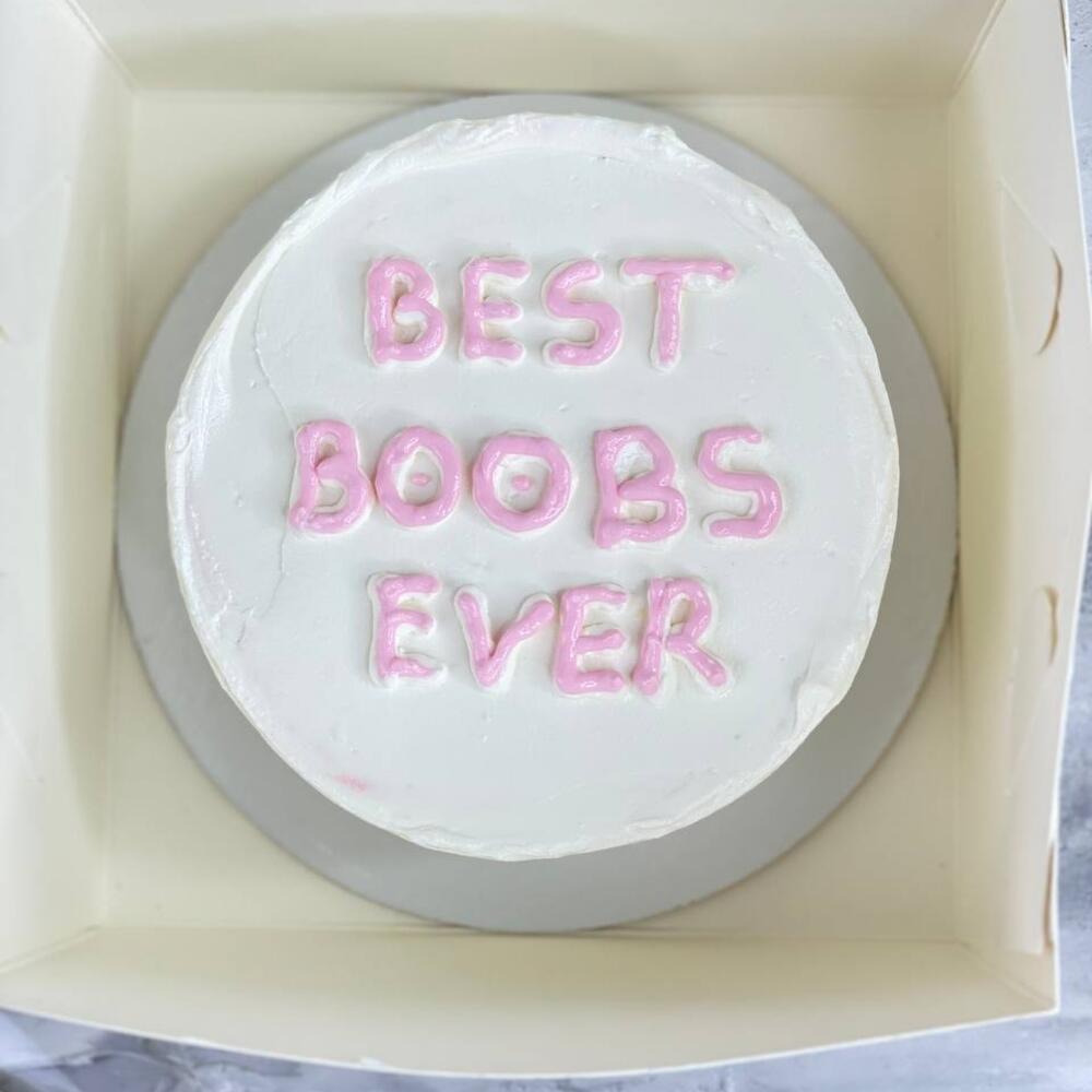 Бенто торт BEST BOOBS EVER, Confectionery & Bakery Moscow, Russia, buy at a  price of 3000 RUB, Bento Cakes on Tfd_cake with delivery | Flowwow